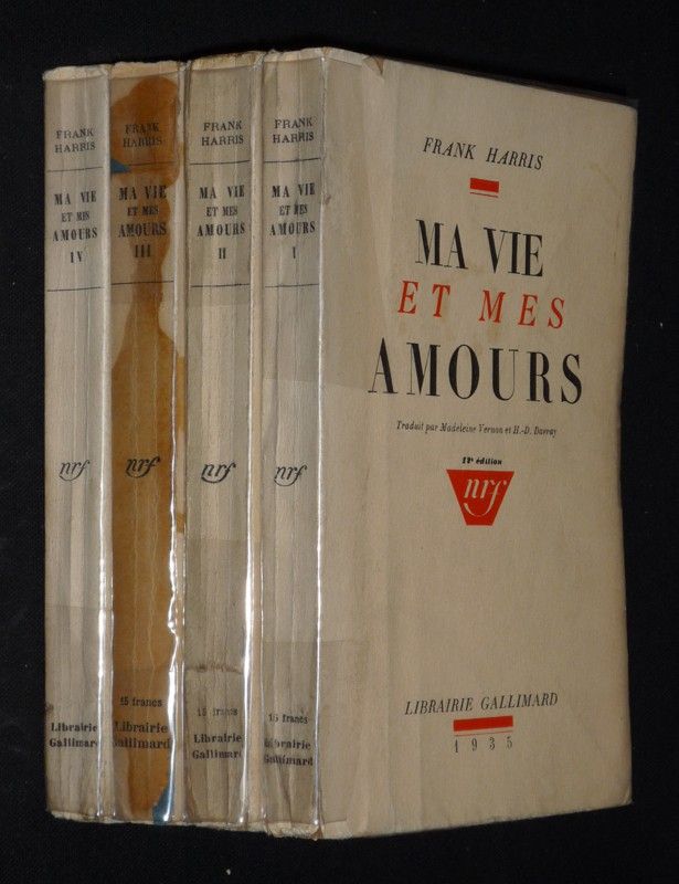 Ma vie et mes amours (4 volumes)
