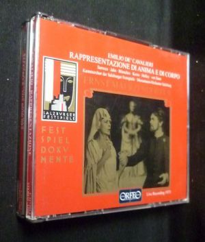 Emilio de' Cavalieri. Rappresentazione di anima e di corpo. Ernst Maerzendorfer (coffret 2 CD)
