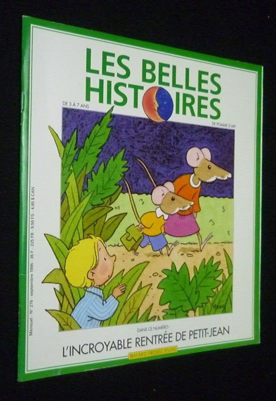 Les Belles histoires (n°276, septembre 1995) : L'incroyable rentrée de Petit-Jean
