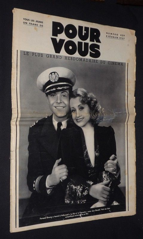 Pour Vous, le plus grand hebdomadaire du cinéma (n°426, 4 février 1937)
