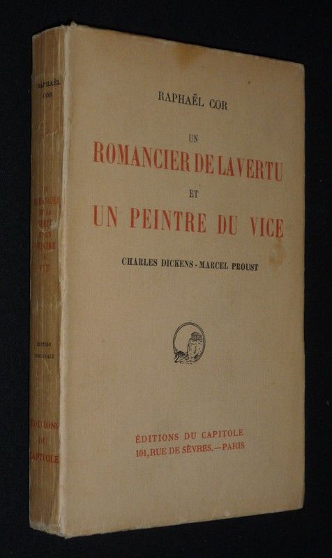 Un Romancier de la vertu et un peintre du vice : Charles Dickens - Marcel Proust
