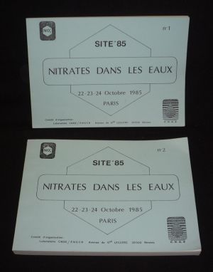 SITE '85. Nitrates dans les eaux - 22-23-24 octobre 1985, Paris (n°1 et 2)
