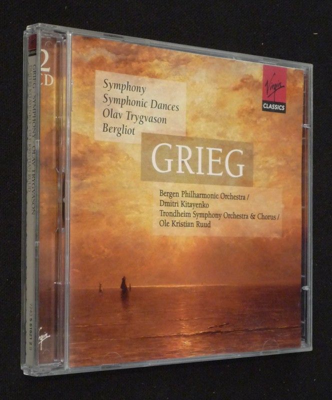 Grieg : Symphony - Symphonic Dances - Olav Trygvason - Bergliot - Funeral March (2 CD)