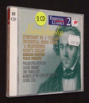 Mendelssohn - Symphony No.4 'Italian' - Incidental Music from 'A Midsummer Night's Dream - Hebrides Overture - Violin concerto (2 CD)