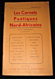 Les carnets poétiques Nord-Africains n° 6