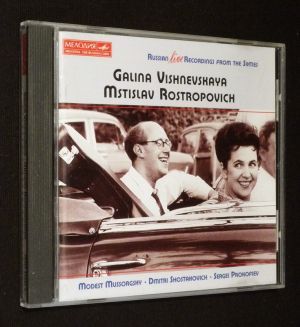 Galina Vishnevskaya & Mstislav Rostropovitch : Mussorgsky, Shostakovich, Prokofiev (CD)