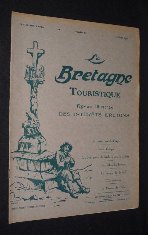La Bretagne touristique (4e année - n°36, mars 1925) : Les Bois gravés de Méheut pour la Brière - A Saint-Jean-du-Doigt