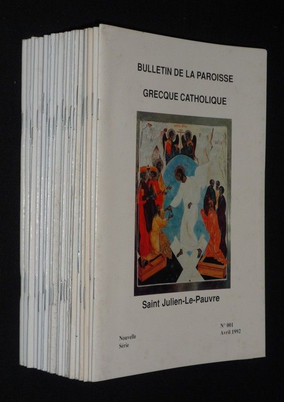 Bulletin de la paroisse grecque catholique Saint-Julien-le-Pauvre (lot de 22 numéros du 1 au 38)