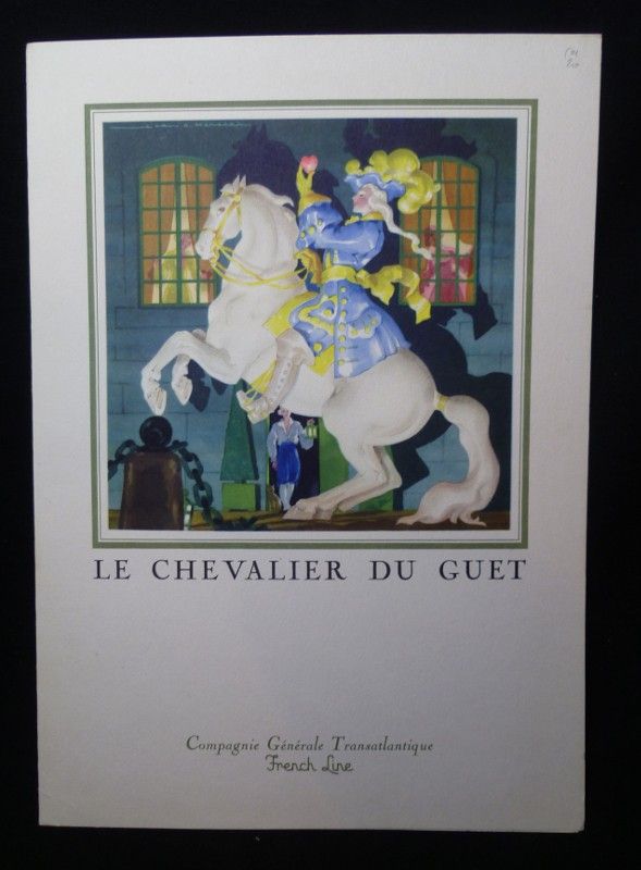 Compagnie Générale Transatlantique French Line. Nos vieilles chansons. Le Chevalier du guet (partition)