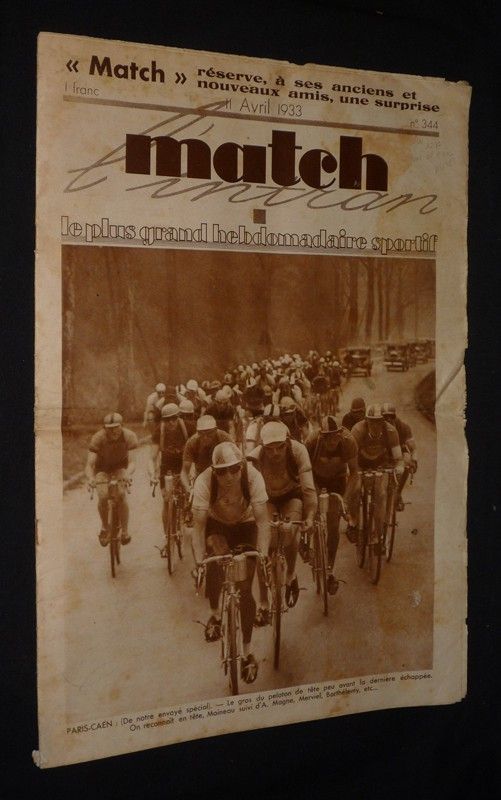 Match l'intran (n°344, 11 avril 1933)