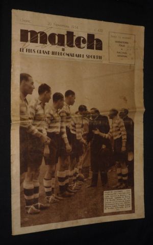 Match l'intran (n°432, 20 novembre 1934)