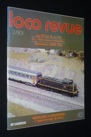 Loco Revue (n°413, février 1980) : Modélisme d'atmosphère : l'apprentissage du décor