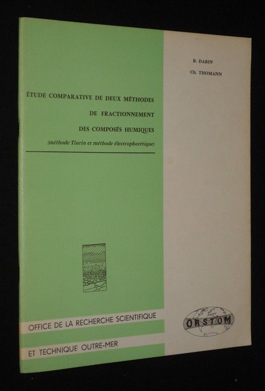 Etude comparative de deux méthodes de fractionnement des composés humiques (méthode Tiurin et méthode électrophorétique)