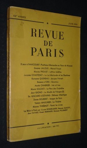 Revue de Paris (58e année, juin 1951)