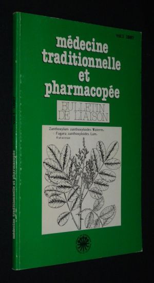 Médecine traditionnelle et pharmacopée (vol. 1, 1987)