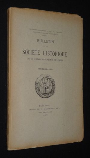 Bulletin de la Société Historique du VIe arrondissement de Paris, années 1914-1915