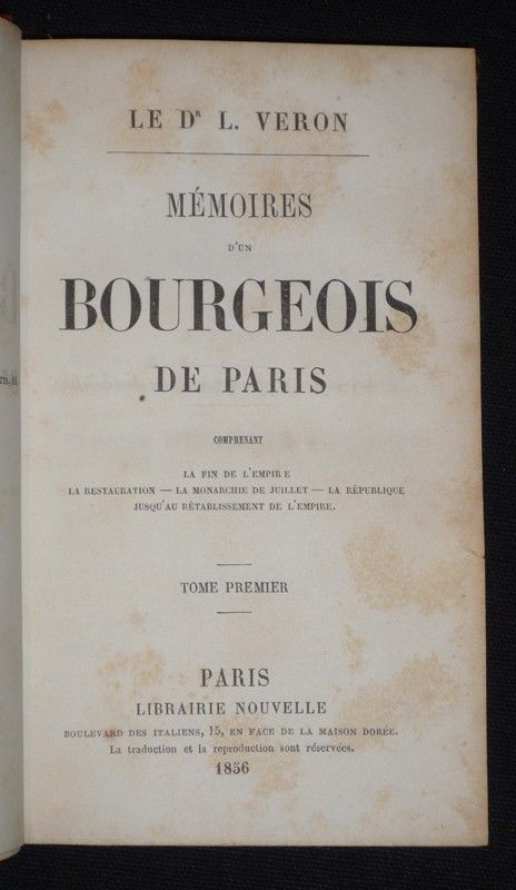 Mémoires d'un bourgeois de Paris (5 volumes)