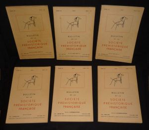 Bulletin de la Société préhistorique française (année 1959 complète en 6 volumes)