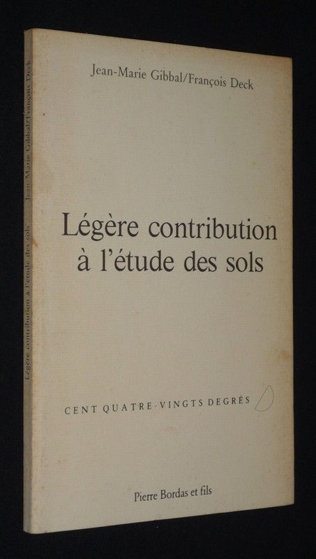 Légère contribution à l'étude des sols