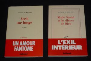 Lot de 2 ouvrages de Francine de Martinoir : Arrêt sur image - Marie Susini et le silence de Dieu