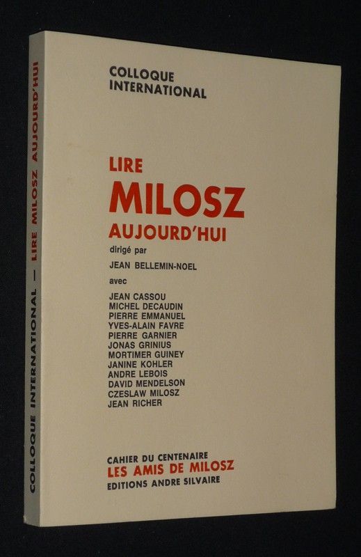 Lire Milosz aujourd'hui