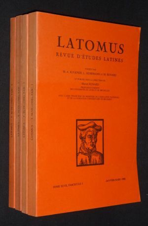 Latomus, Tome 47, Fascicules 1 à 4 (année 1988 complète)
