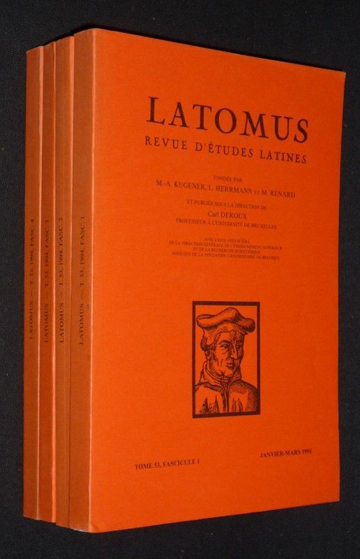 Latomus, Tome 53, Fascicules 1 à 4 (année 1994 complète)