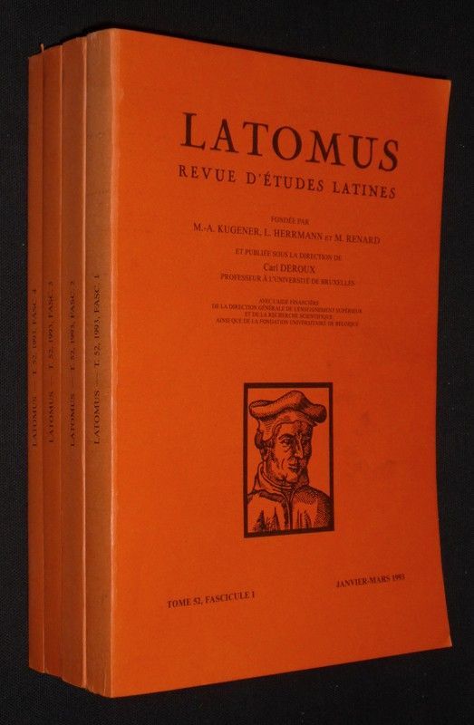 Latomus, Tome 52, Fascicules 1 à 4 (année 1993 complète)
