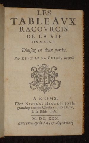 Les Tableaux racourcis de la vie humaine