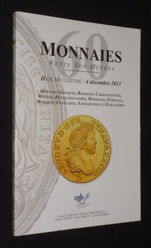 Monnaies 60 - Comptoir Général Financier - Date de clôture : 4 décembre 2013