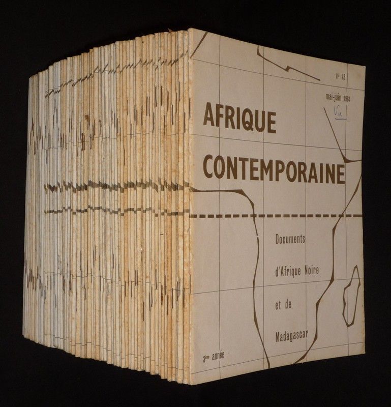 Afrique contemporaine, documents d'Afrique Noire et de Madagascar (78 numéros)