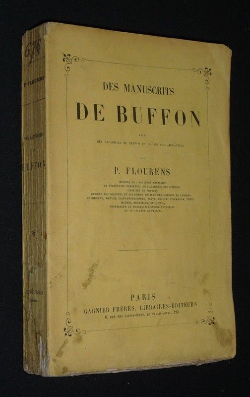 Des manuscrits de Buffon