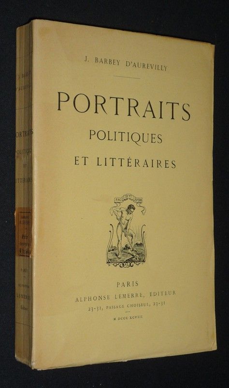 Portraits politiques et littéraires