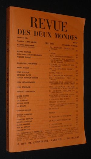Revue des Deux Mondes (n°5, mai 1980)