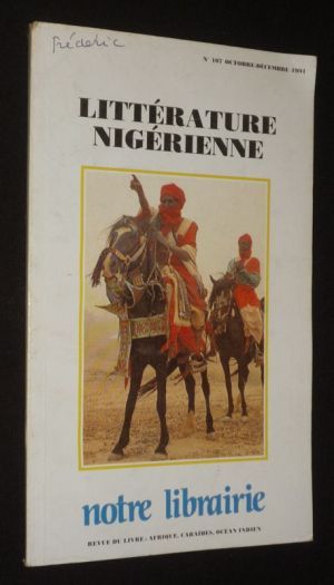 Notre librairie (n°107, octobre-décembre 1991) : Littérature nigérienne