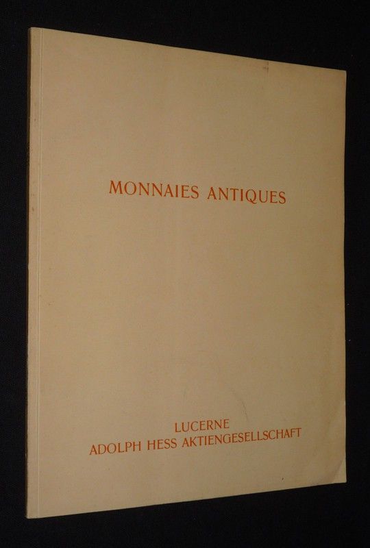 Catalogue de monnaies grecques et romaines (Lucerne, 28 avril 1936)