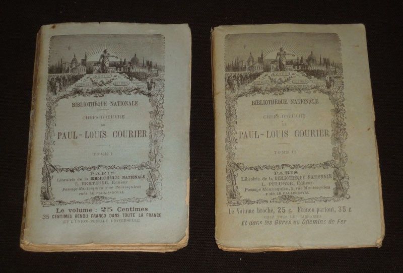 Chefs d'oeuvre de Paul-Louis Courier (2 volumes)