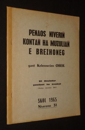 Penaos niverin kontan ha muzulian e brezhoneg (Skol - Niv. 31, 1965)