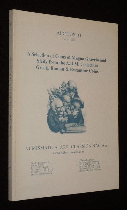 Numismatica Ars Classica - Auction O - 13th May 2004 : A Selection of Coins of Magna Graecia and Sicily from the A.D.M. Collection, Greek, Roman & Byzantine Coins