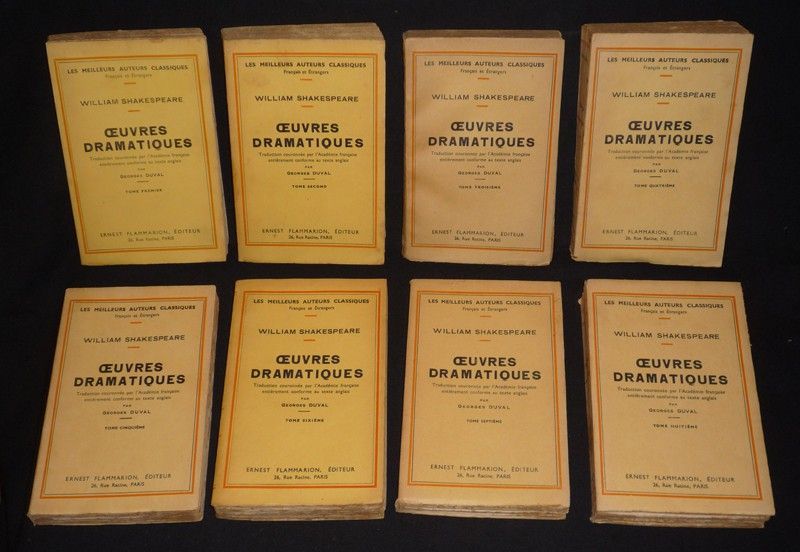 Oeuvres dramatiques de William Shakespeare (8 volumes)