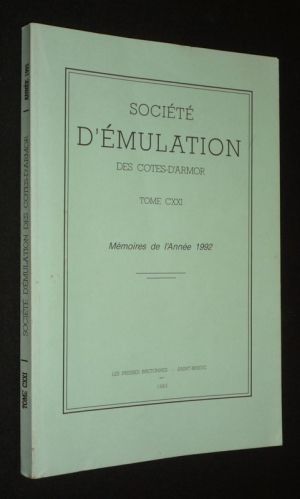 Société d'émulation des Côtes-du-Nord, Tome CXXI - Mémoires de l'année 1992