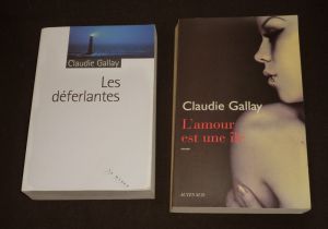 Lot de 2 romans de Claudie Gallay : Les Déferlantes - L'Amour est une île