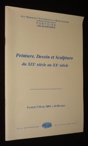 Peinture, dessin et sculpture du XIXe au XXe siècle (Hôtel des ventes de Pontoise, samedi 3 mars 2001)