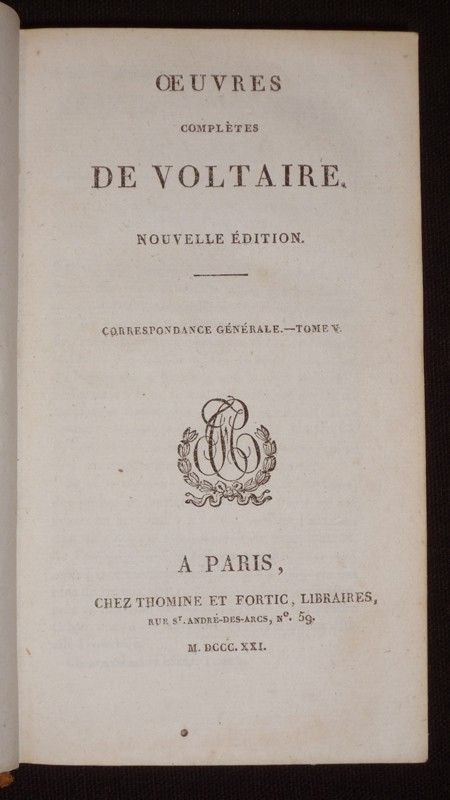 Oeuvres complètes de Voltaire, Tome 49 : Correspondance générale, Tome V