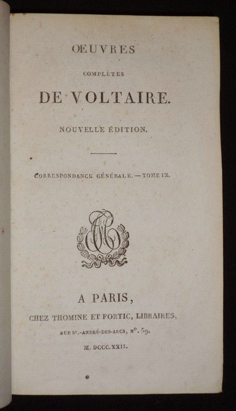 Oeuvres complètes de Voltaire, Tome 53 : Correspondance générale, Tome IX
