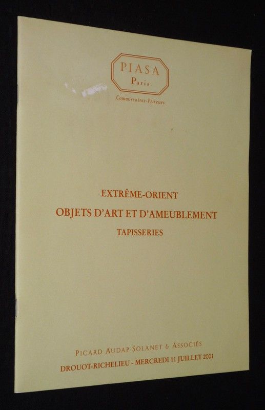 Piasa - Extrême-Orient, objets d'art et d'ameublement, tapisseries (Drouot Richelieu, 11 juillet 2001)