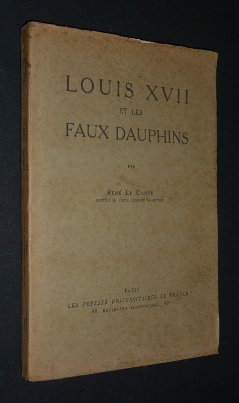 Louis XVII et les faux dauphins