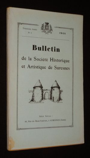 Bulletin de la Société Historique et Artistique de Suresnes (3e année, n°3, 1931)