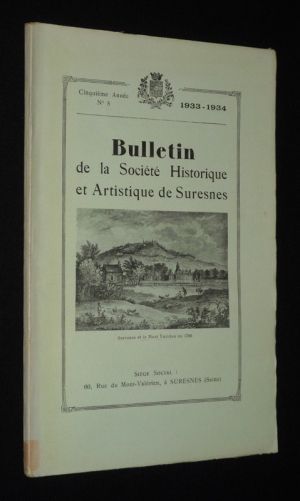 Bulletin de la Société Historique et Artistique de Suresnes (5e année, n°5, 1933-1934)