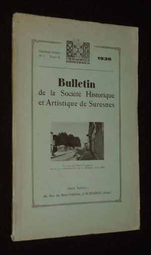 Bulletin de la Société Historique et Artistique de Suresnes (7e année, n°7, tome II, 1936)